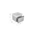 Antonio Lupi Atelier Тумба с раковиной, 54х50хh37,5см, с 1 ящиком, подвесная, цвет: белый goffrato