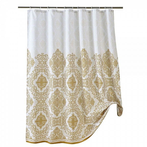 Шторка для ванной 180x200 Carnation Home Fashions Pattern Gold TEM180GD Шторка для ванной 180x200 Carnation Home Fashions Pattern Gold TEM180GD