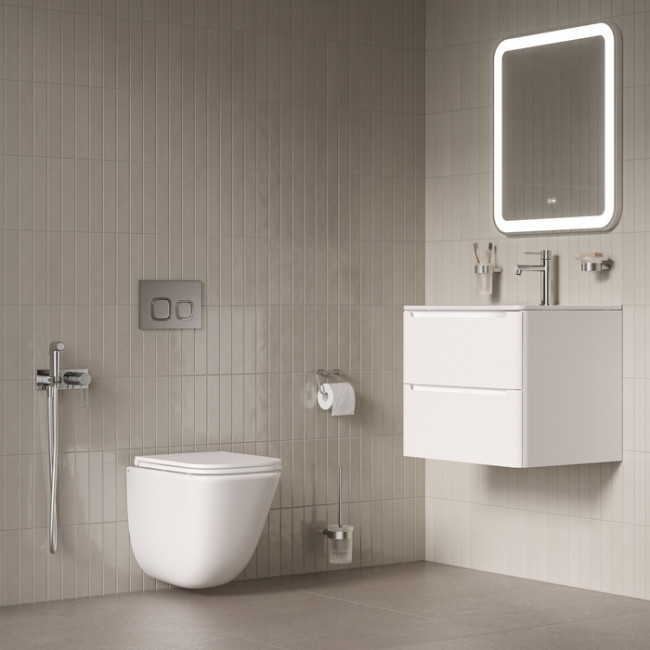 Унитаз подвесной безободковый c системой смыва Торнадо IDDIS Torr Q (TOQFDSEi25)