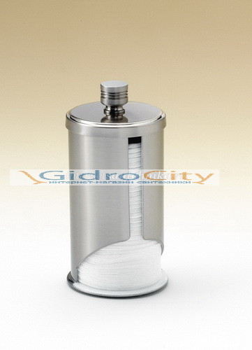 Диспенсер для ватных дисков d.68x145h. Windisch Сylinder ribbed 88120