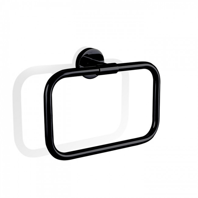 Decor Walther Basic HTR Полотенцедержатель кольцо 21см., подвесной, цвет: черный матовый Decor Walther Basic HTR Полотенцедержатель кольцо 21см., подвесной, цвет: черный матовый