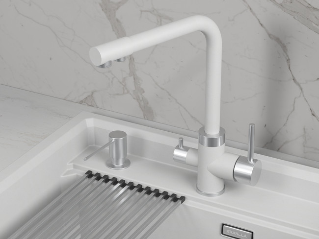 Смеситель для кухни GRANULA (5015, АРКТИК)