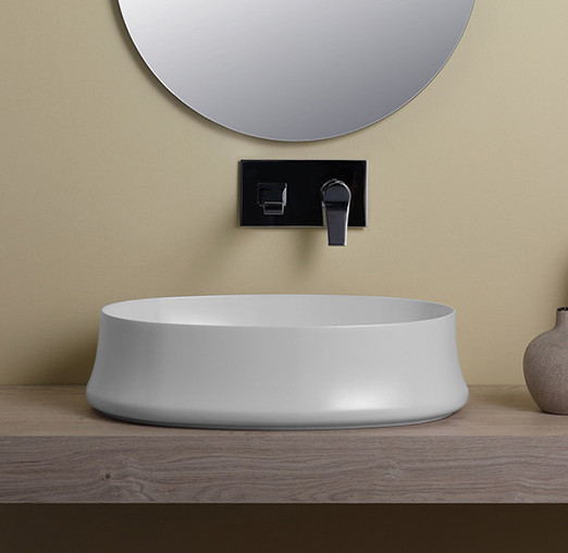 SIMAS Sharp Раковина 60х42 см, без отв., цвет: белый SH04bi*0