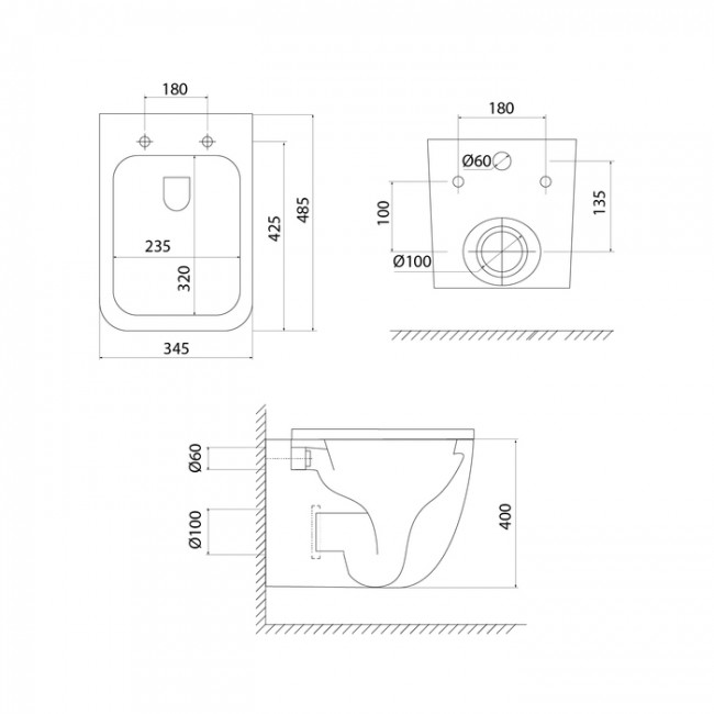Комплект 3в1: подвесной унитаз, инсталляция и клавиша смыва хром IDDIS Basic (BASTQ01i73) Комплект 3в1: подвесной унитаз, инсталляция и клавиша смыва хром IDDIS Basic (BASTQ01i73)