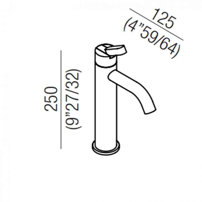 Agape Square Смеситель для раковины, однорычажный, на 1 отв., высота: 25см, цвет: полированная сталь Agape Square Смеситель для раковины, однорычажный, на 1 отв., высота: 25см, цвет: полированная сталь
