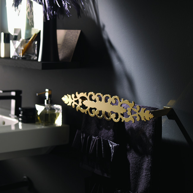 Bertocci Grimilde Полотенцедержатель 36см., подвесной, цвет: золото