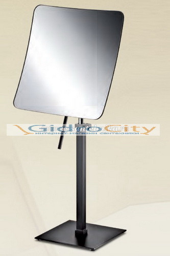 Зеркало настольное квадратное Black черное Windisch 99701N 5X