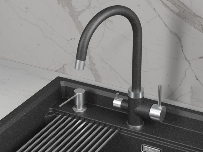 Смеситель для кухни GRANULA (5169, ЧЕРНЫЙ) Смеситель для кухни GRANULA (5169, ЧЕРНЫЙ)