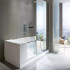 DURAVIT Shower + Bath Bathtub Ванна 170х75хh210.5см, прямоугольная с входной дверью и душевой шторкой ЗЕРКАЛЬНОЙ, SX - левосторонняя, цвет: белый