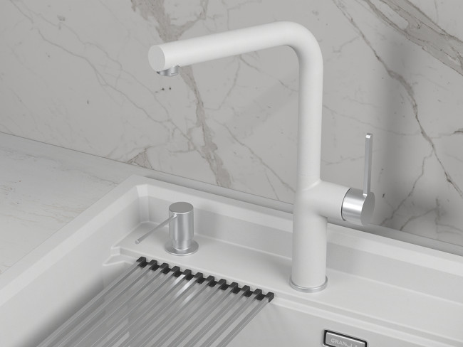 Смеситель для кухни GRANULA (9502, АРКТИК (БЕЛЫЙ)) Смеситель для кухни GRANULA (9502, АРКТИК (БЕЛЫЙ))