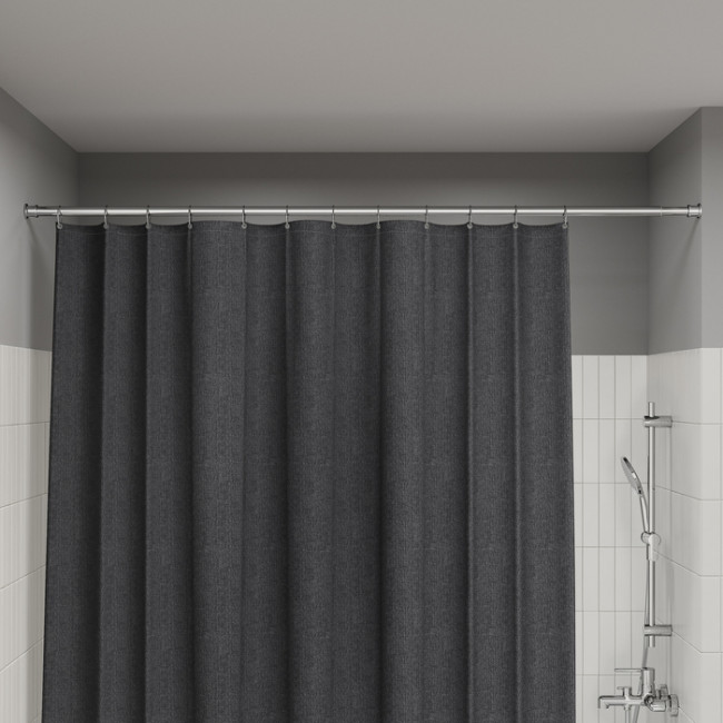 Карниз для ванной комнаты, 110-200 см, хром глянцевый, Elegante, IDDIS, (RSC0120i14)