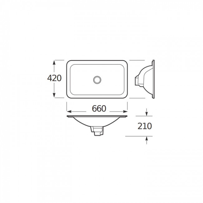 Armani Roca Baia Раковина 66x42 см, без отв., встраиваемая сверху, цвет: greige 7.3270.C.3R3.0
