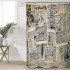 Шторка для ванной 180x230 Carnation Home Fashions Newspaper NEW230BEG