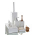 Bertocci Le Ceramiche Дозатор для жидкого мыла, настольный 7,5хh18х7,5см., цвет: белая керамика/хром