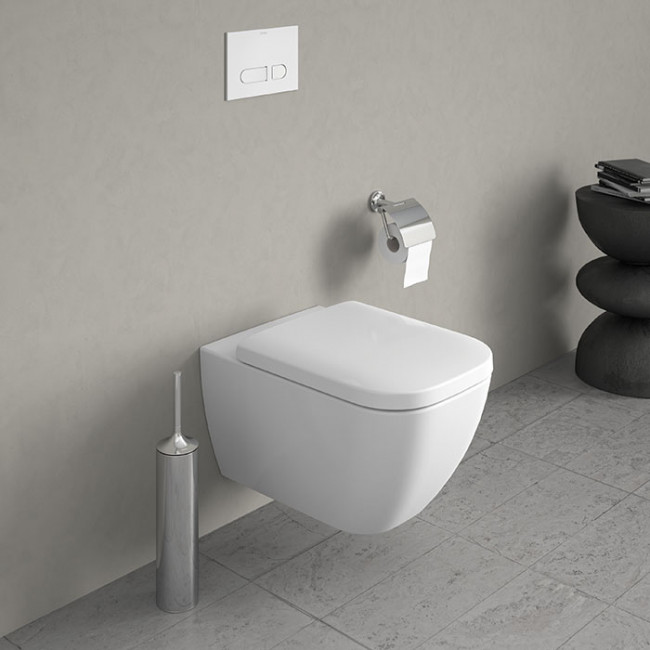 DURAVIT Happy D.2 Унитаз подвесной безободковый 54х36.5см, с креплением, цвет: белый 2222090000
