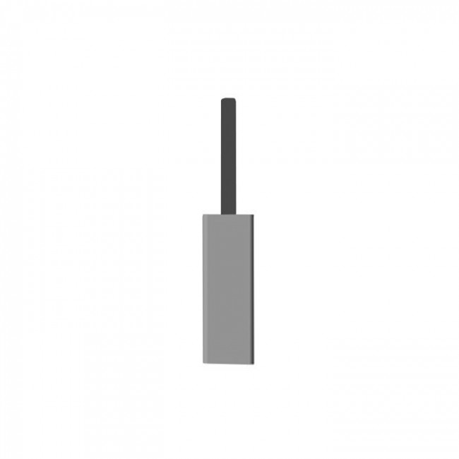 Bertocci Fly Туалетный ёршик, композит, цвет: серый /черный матовый