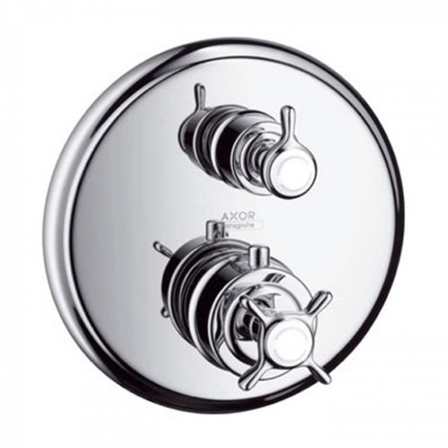 Axor Montreux, Термостат Highflow 59 л / мин, с рычаговой рукояткой, СМ, внешняя часть, цвет: хром