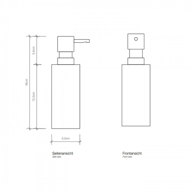 Decor Walther Mikado Дозатор для жидкого мыла, настольный, цвет: темная бронза