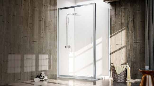 Душевой угол Veconi Rovigo RV072-11080-01-C4, 1100х800х1900 хром,  прозрачное