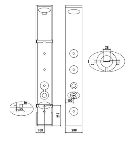 CREAVIT Душевая панель PB3023