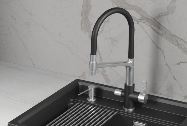 Смеситель для кухни GRANULA (5083, ШВАРЦ) Смеситель для кухни GRANULA (5083, ШВАРЦ)
