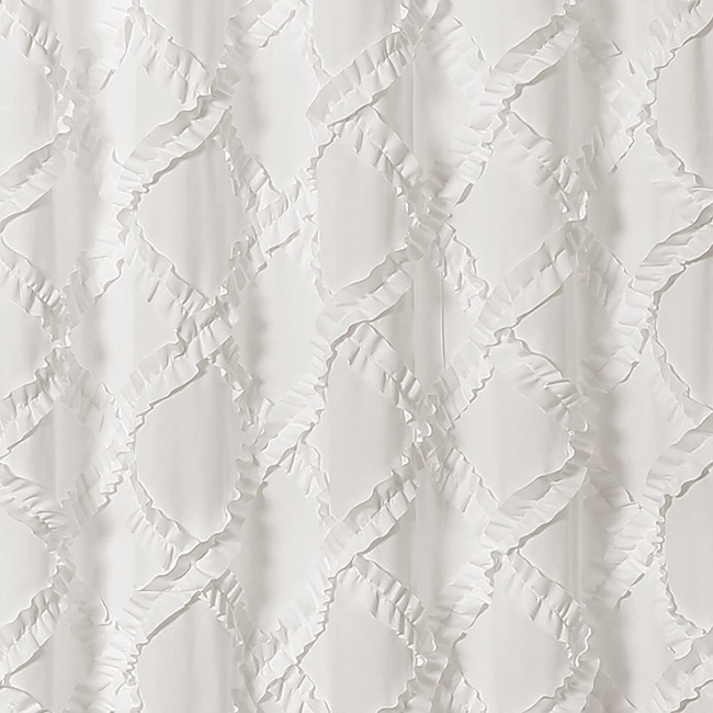 Шторка для ванной 180х180 Carnation Home Fashions Diamonds White DDS180W