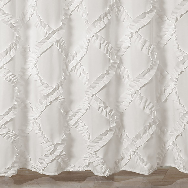 Шторка для ванной 180х180 Carnation Home Fashions Diamonds White DDS180W