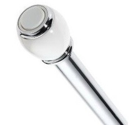 Карниз для ванной 110-200 см Blonder Home Classic Chrome White BH-CCR/2120