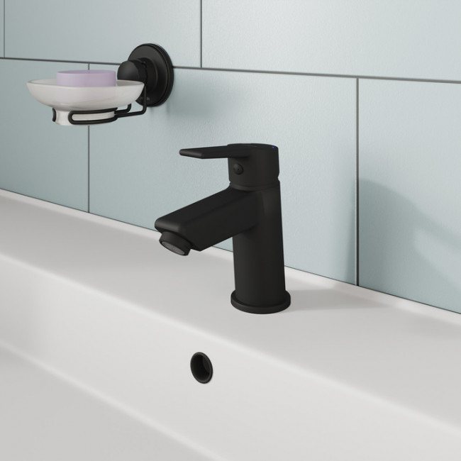 Смеситель для умывальника Milardo Stripe черный матовый (STRBL00M01)