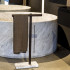 Agape In-Out Ванна отдельностоящая d129.4x59 см, круглая, мрамор Bianco Carrara,