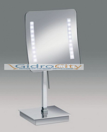 Зеркало настольное квадратное с диодной подсветкой (LED) хром Windisch 99627CR 5X Зеркало настольное квадратное с диодной подсветкой (LED) хром Windisch 99627CR 5X