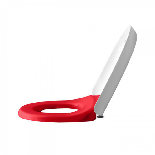 Laufen Florakids Сиденье для унитаза 8.2003.1, softclose, цвет: белый/красный Laufen Florakids Сиденье для унитаза 8.2003.1, softclose, цвет: белый/красный