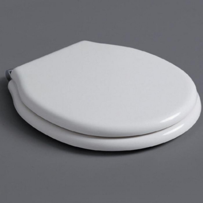 SIMAS Londra Сиденье для напольного унитаза, цвет: белый/хром