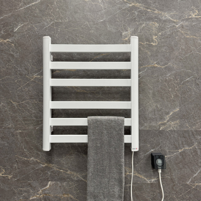 Полотенцесушитель электрический Fixsen BASIC 600х500 белый (FX-7400W)