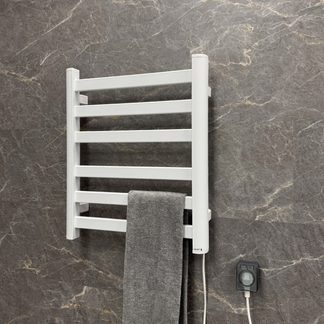 Полотенцесушитель электрический Fixsen BASIC 600х500 белый (FX-7400W)
