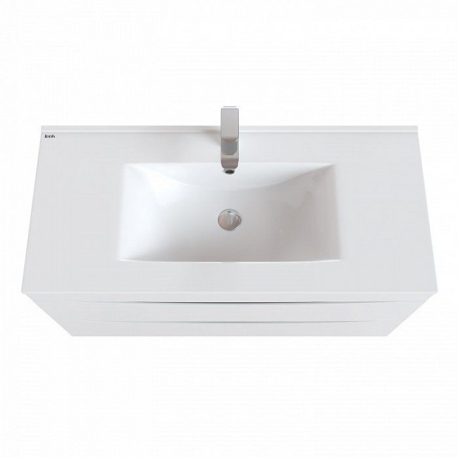 Тумба с раковиной IDDIS Cloud 100 подвесная белая (CLO10W1i95K)