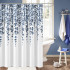 Шторка для ванной 180х180 Carnation Home Fashions Garland Blue ALA180BLU