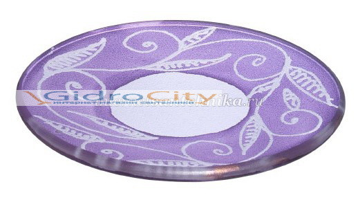 Мыльница Decorado round цветное стекло Windisch 92185M