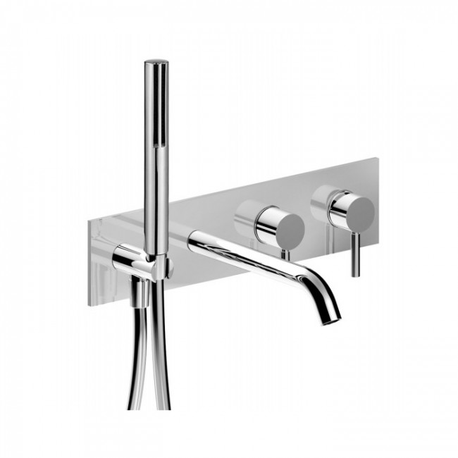 Fantini Nostromo Смеситель для ванны, встраиваемый, цвет: хром 50 02 E821B