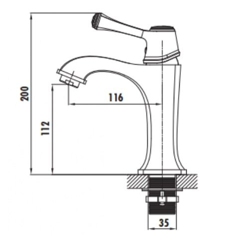 CREAVIT Cмеситель для раковины ELEGANT EG1500-S CREAVIT Cмеситель для раковины ELEGANT EG1500-S