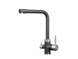 Смеситель для кухни GRANULA 5015, (5015, ШВАРЦ)