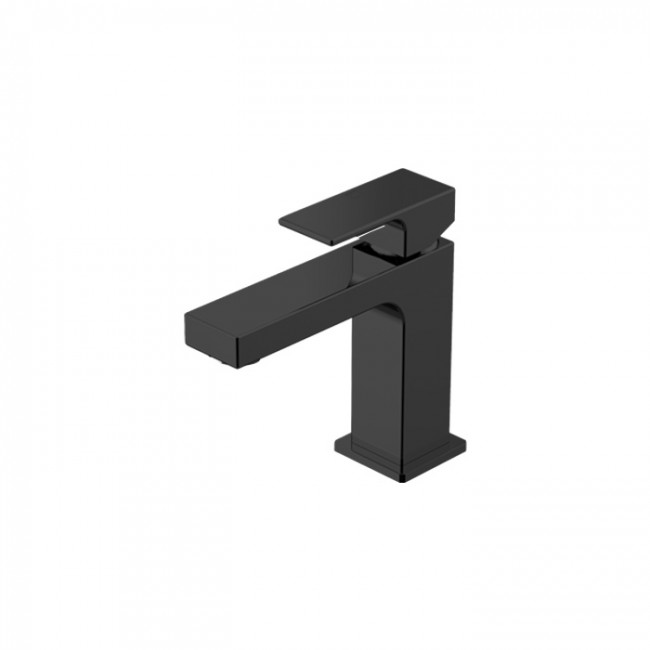 Gattoni Kubik Смеситель для раковины, излив 110 мм, цвет: черный матовый