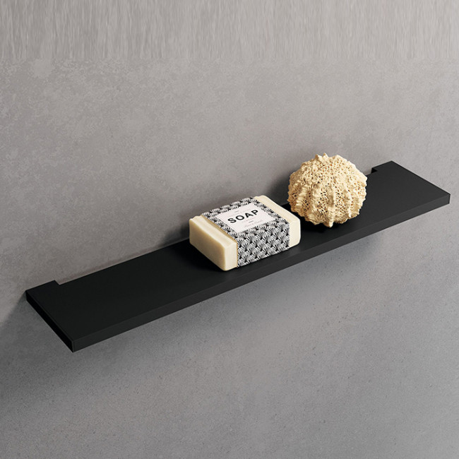 Novellini Kuadra Полка 45х9.7см., цвет: черный матовый