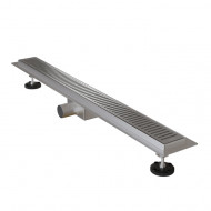 Лоток душевой, горизонтальный выпуск, комбинированный затвор, перфорированная решетка, 800мм, хром, IDDIS, (975A8SB10DZ)