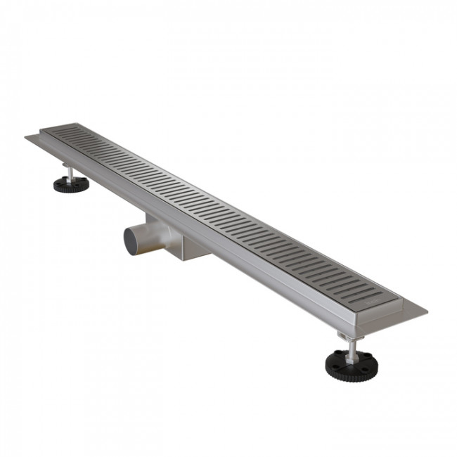 Лоток душевой, горизонтальный выпуск, комбинированный затвор, перфорированная решетка, 800мм, хром, IDDIS, (975A8SB10DZ)