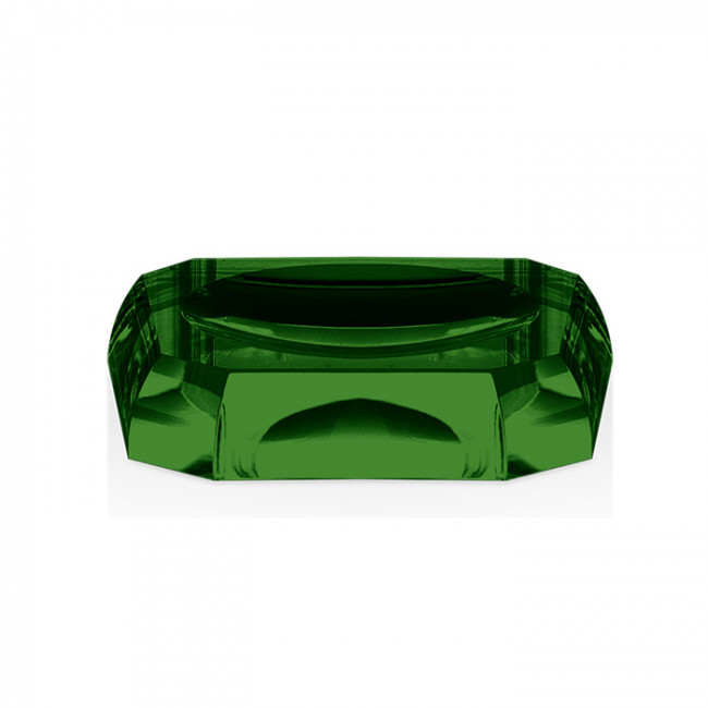 Decor Walther Kristall STS Мыльница настольная, цвет: хрусталь зеленый