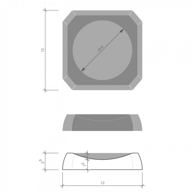 Decor Walther Kristall STS Мыльница настольная, цвет: хрусталь зеленый