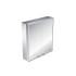 EMCO Prestige Зеркальный шкаф 58.7х63.7см., настенный, LED-подсветка, 2 двери, 2 полки, розетка, без bluetooth