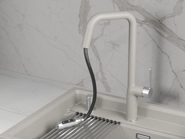 Смеситель для кухни GRANULA (9011, БАЗАЛЬТ) Смеситель для кухни GRANULA (9011, БАЗАЛЬТ)