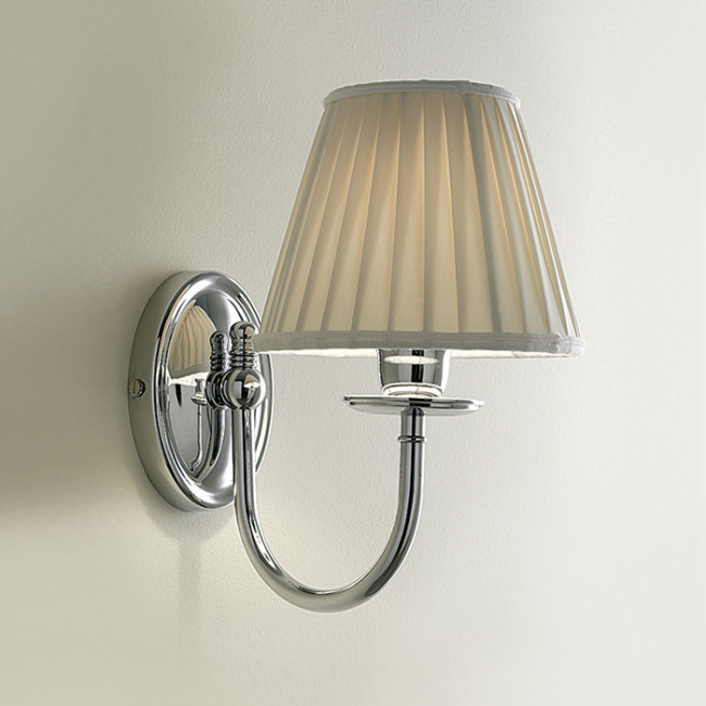 Devon&Devon Jasmine Светильник настенный с абажуром 16*23,5*h25cм, IP20, фурнитура: хром